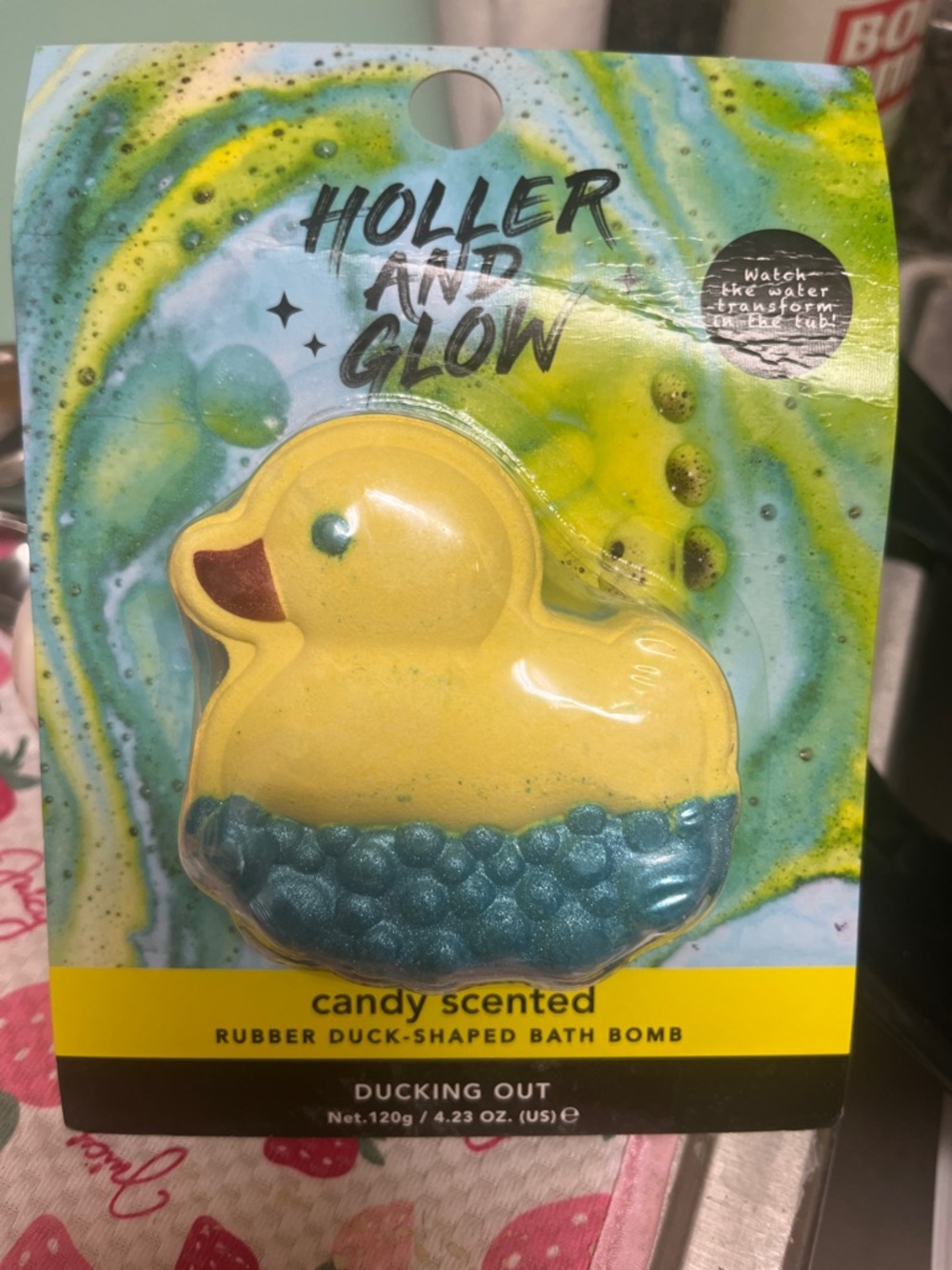 Yellow Rubber Duck Bath Bomb - Candy Scented